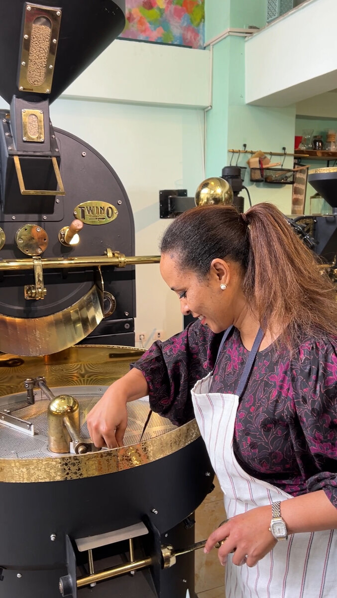 Stella Coffee roastery, behind the scenes